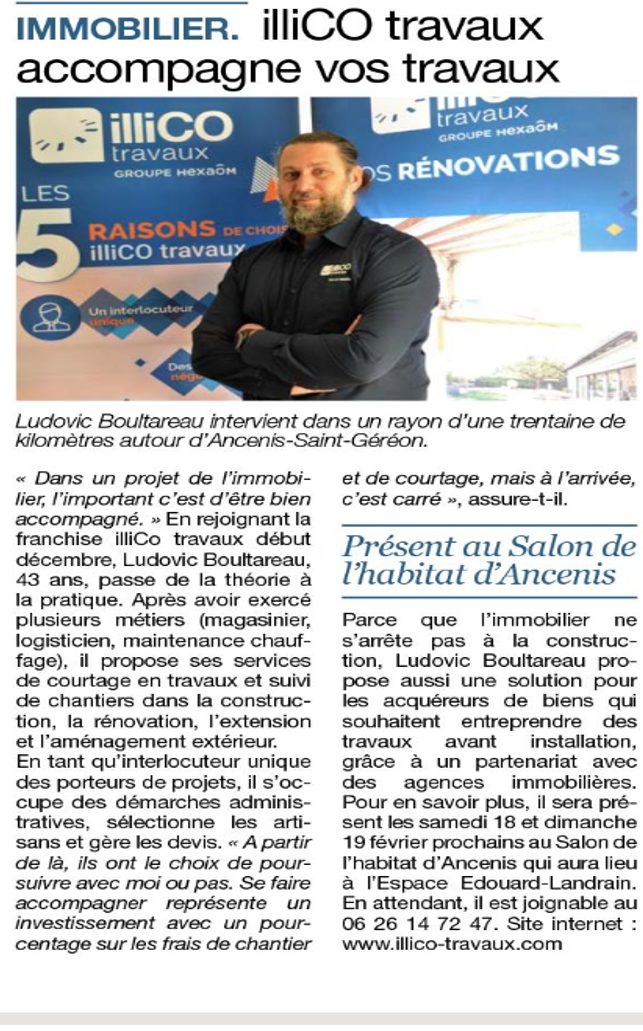 Article Echo d'Ancenis du 26 Janvier 2023
